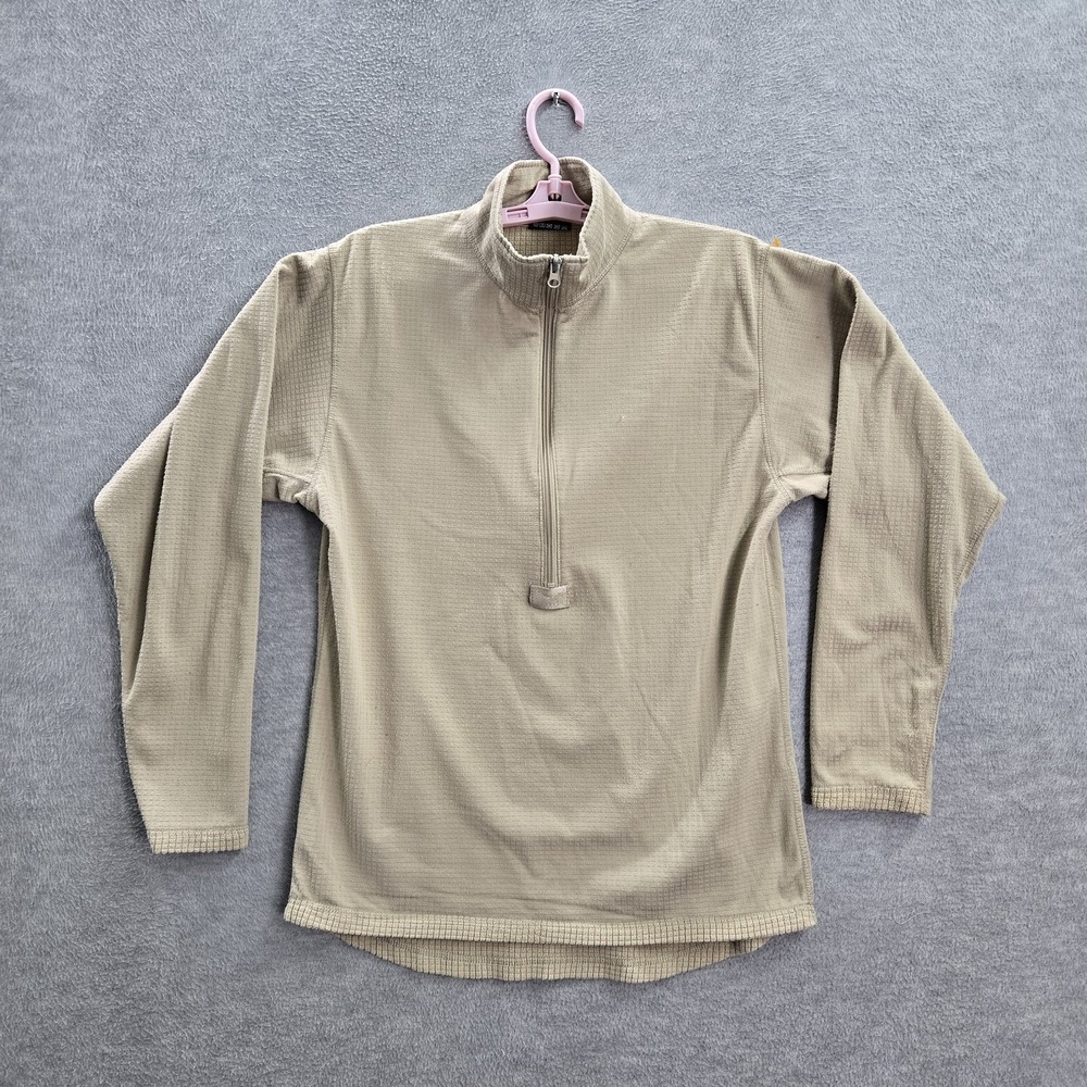 Condor Men Sweatshirt L Tan Fleece BASE II Activewear Long‎ Sleeve Polyester